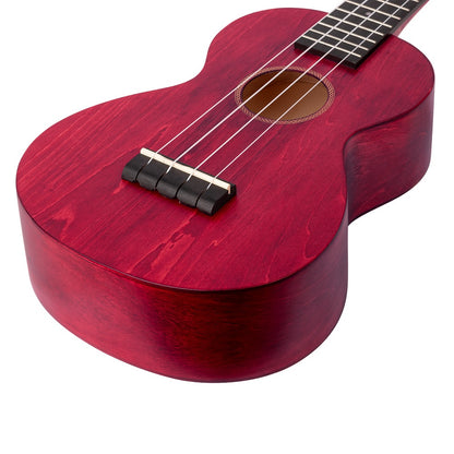 Mahalo ML2CR Комплект концертно укулеле, калъф, 3 перца, Cherry red