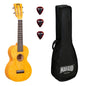 Mahalo ML2SF Комплект концертно укулеле, калъф, 3 перца, Sunflower yellow