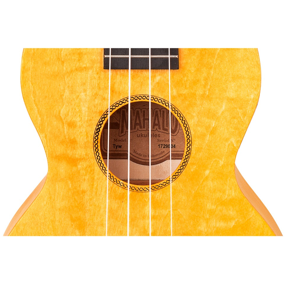 Mahalo ML2SF Комплект концертно укулеле, калъф, 3 перца, Sunflower yellow