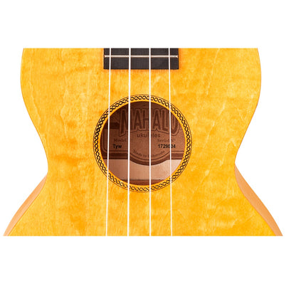 Mahalo ML2SF Комплект концертно укулеле, калъф, 3 перца, Sunflower yellow
