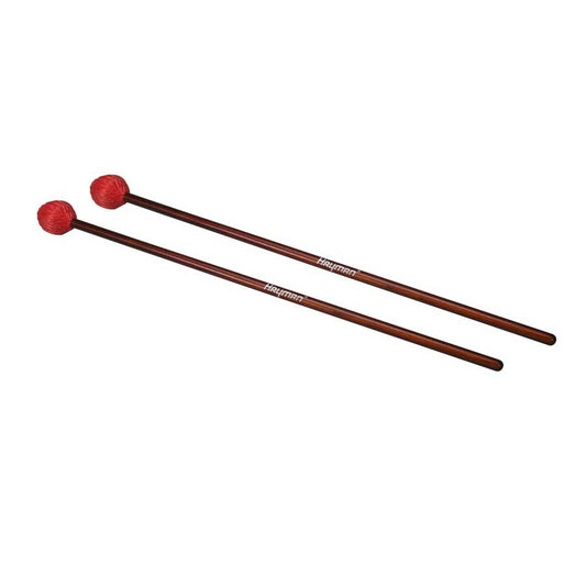 Hayman MM3 Чифт палки за маримба, 406 mm, средно твърди глави 32 mm, червени