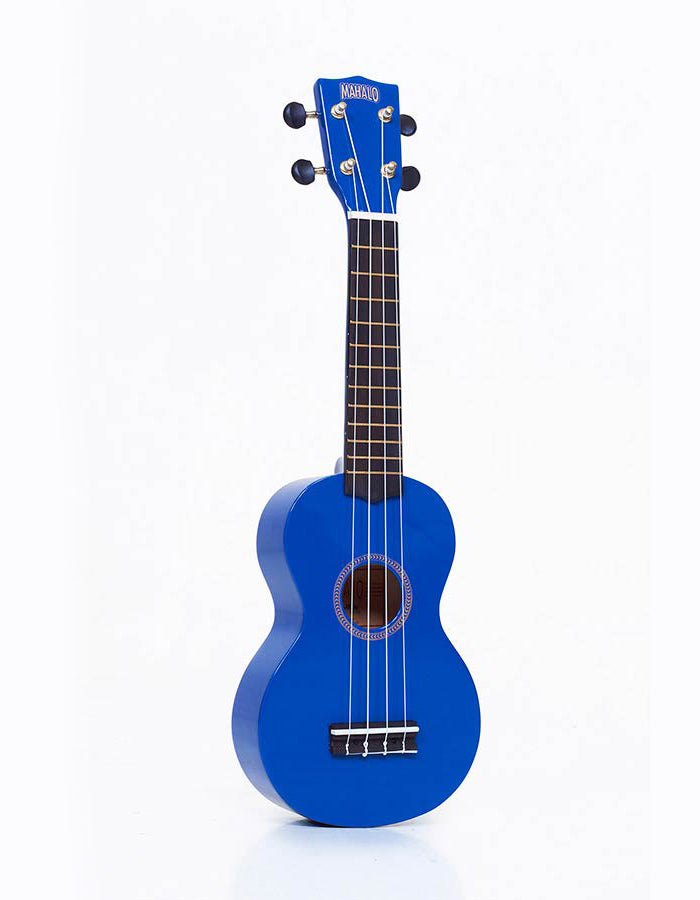 Mahalo MR1BU Комплект сопрано укулеле, Blue, калъф, 3 перца
