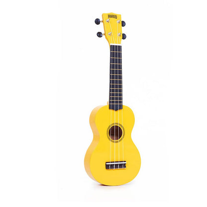 Mahalo MR1YW Комплект сопрано укулеле, Sunflower yellow, калъф, 3 перца