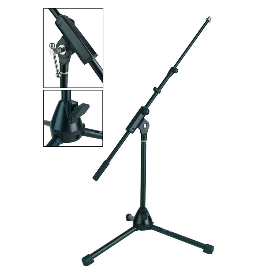 Boston MS1325BK Stage Pro Series Настолна микрофонна стойка, телескопично рамо, черна