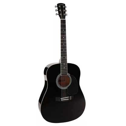 Nashville GSD60BKBasic1 Комплект акустична китара Dreadnought с аксесоари, черен гланц