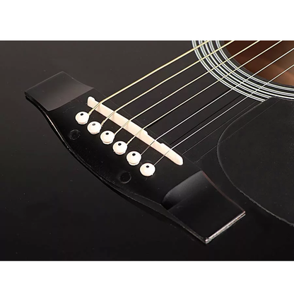 Nashville GSD60BKBasic1 Комплект акустична китара Dreadnought с аксесоари, черен гланц