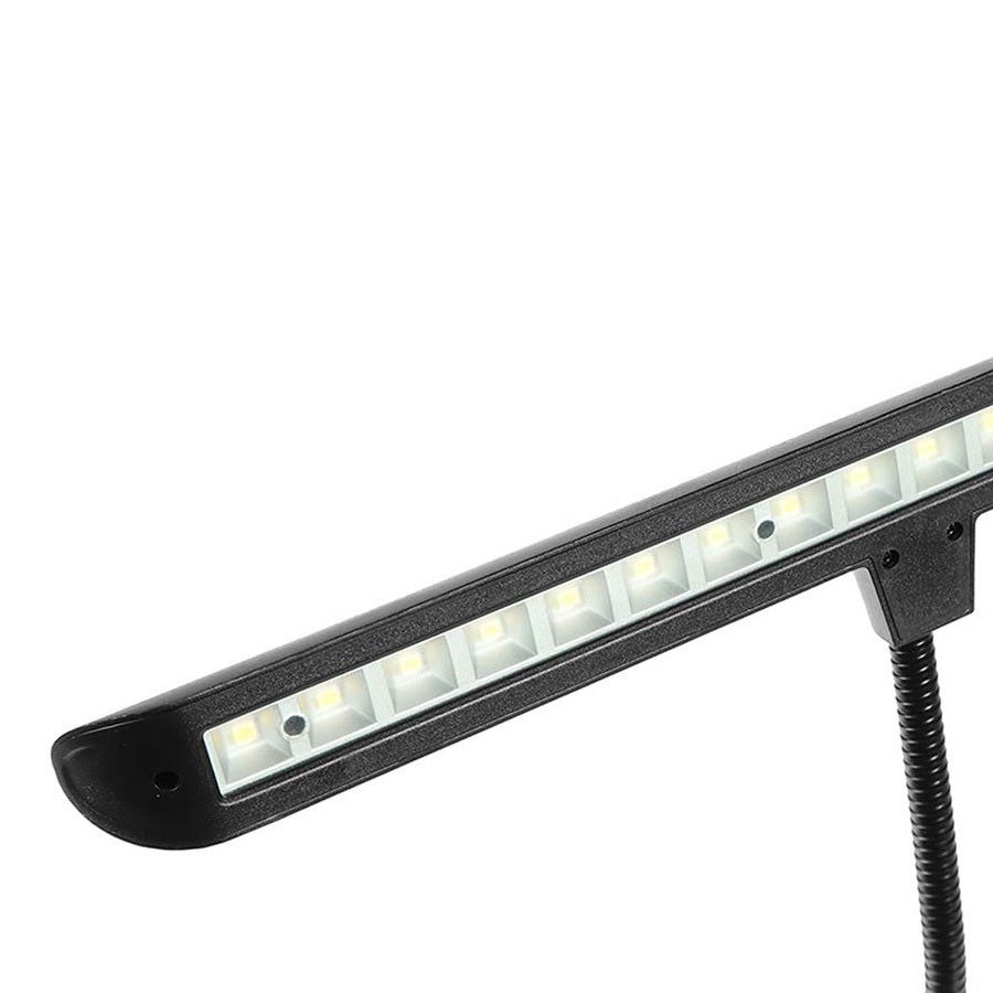 Boston PLM180BK LED лампа за пиано и студио, 18 светодиода, гъвкаво рамо, черна