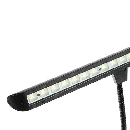 Boston PLM180BK LED лампа за пиано и студио, 18 светодиода, гъвкаво рамо, черна