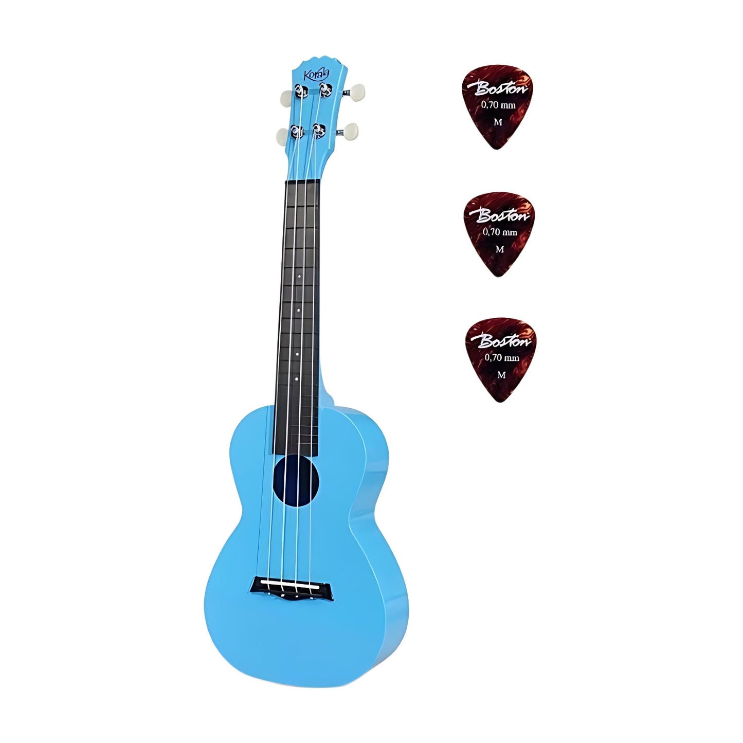 Korala PUC20LBU Комплект концертно укулеле, 3 перца, Light blue