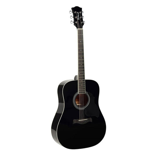 Richwood RD12BK Artist Акустична китара dreadnought, черен цвят