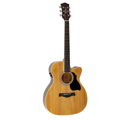 Richwood RA12CE Електро-акустична китара Auditorium Cutaway, Artist Series, активен EQ адаптер, натурален гланц