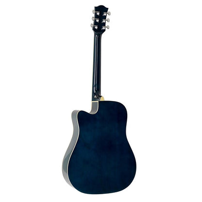 Richwood RD12CEBS Електро-акустична китара Dreadnought Cutaway, EQ5 адаптер с тунер, син сънбърст гланц