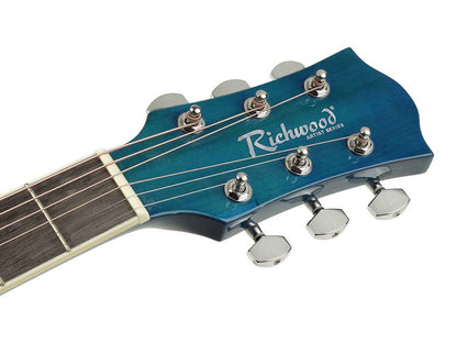 Richwood RD12CEBS Електро-акустична китара Dreadnought Cutaway, EQ5 адаптер с тунер, син сънбърст гланц