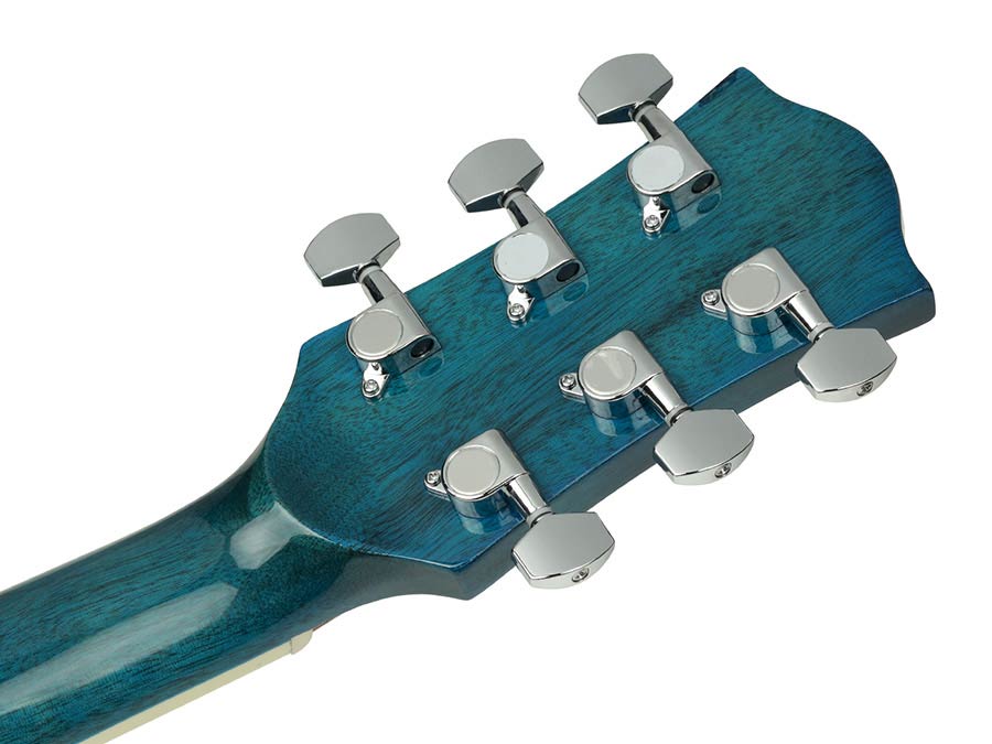 Richwood RD12CEBS Електро-акустична китара Dreadnought Cutaway, EQ5 адаптер с тунер, син сънбърст гланц