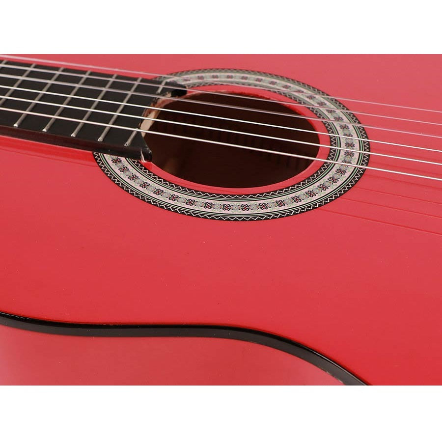 Salvador Kids CG144RD Класическа китара 4/4, регулируем тръс род, Червен гланц