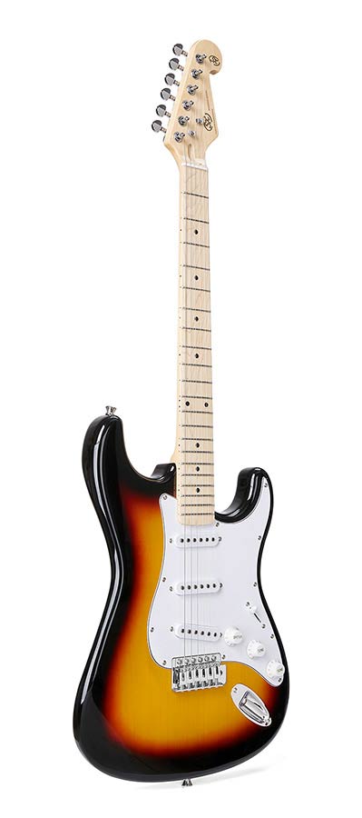 SX SEM13TS Електрическа китара, Sunburst, калъф, кабел