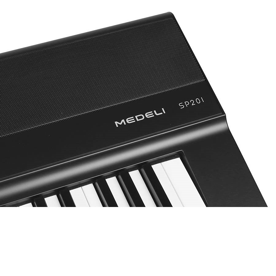 Medeli SP201 Basic2 Дигитално пиано комплект със столче, педал, слушалки и стойка, 88 клапи hammer action, 192 ноти полифония