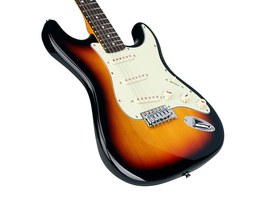 SX SST623TS Електрическа китара, 62 Vintage Style, sunburst, калъф