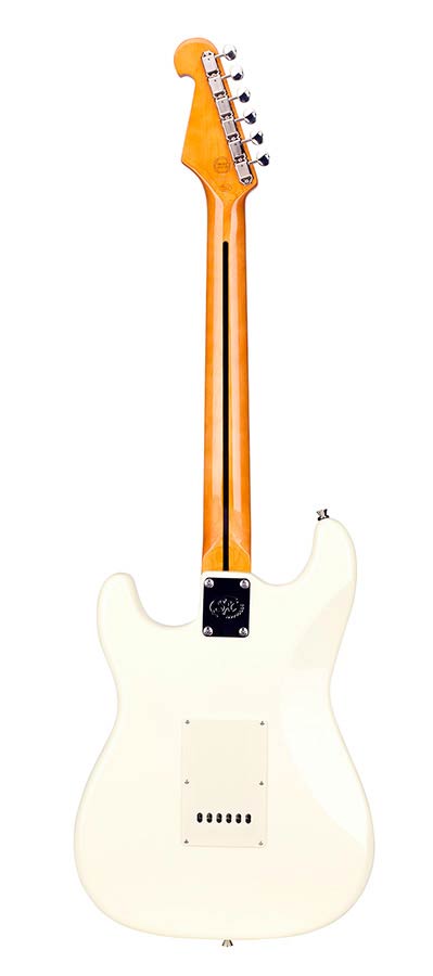 SX SST62VWH Електрическа китара, 62 Vintage, бял, калъф