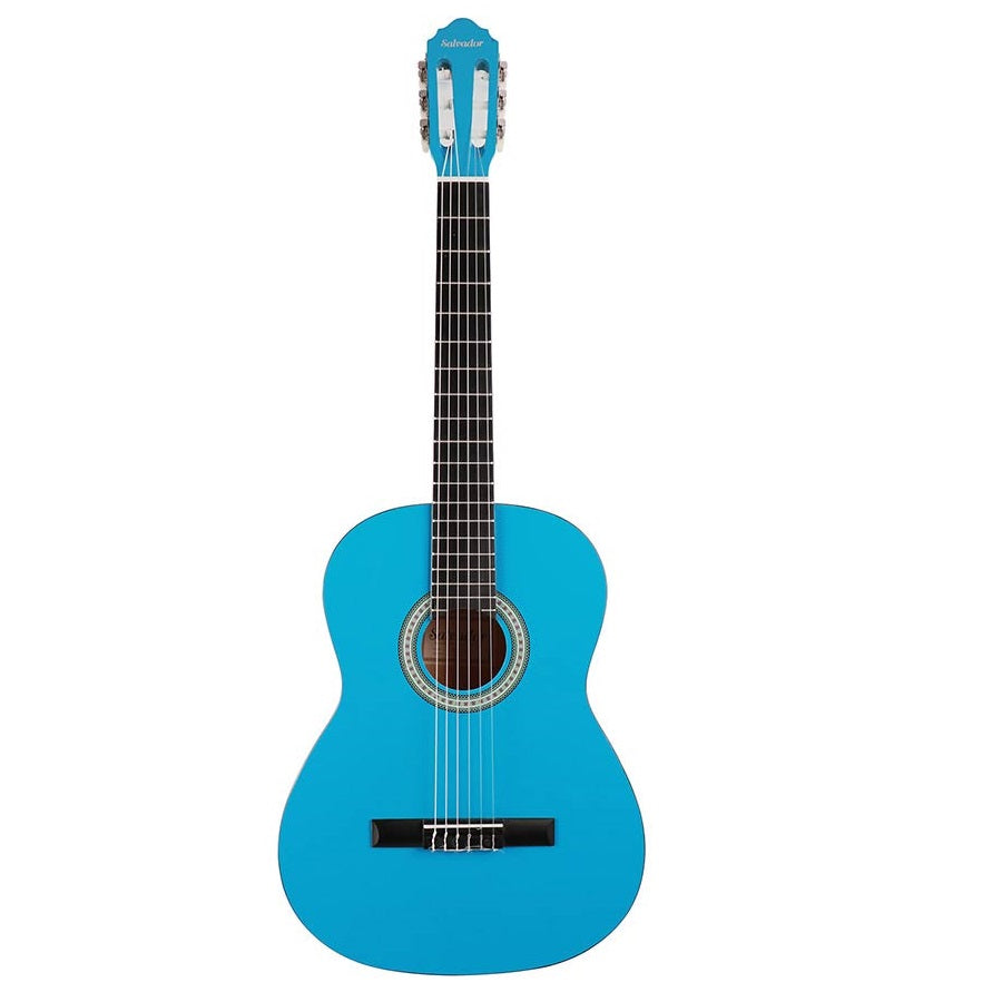 Salvador Kids CG144BU Класическа китара 4/4 за начинаещи, липа, син гланц