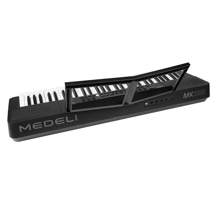 Medeli MK100 Електронна йоника комплект със слушалки, столче и стойка, 61 динамични клавиша, 480 тона, USB-MIDI