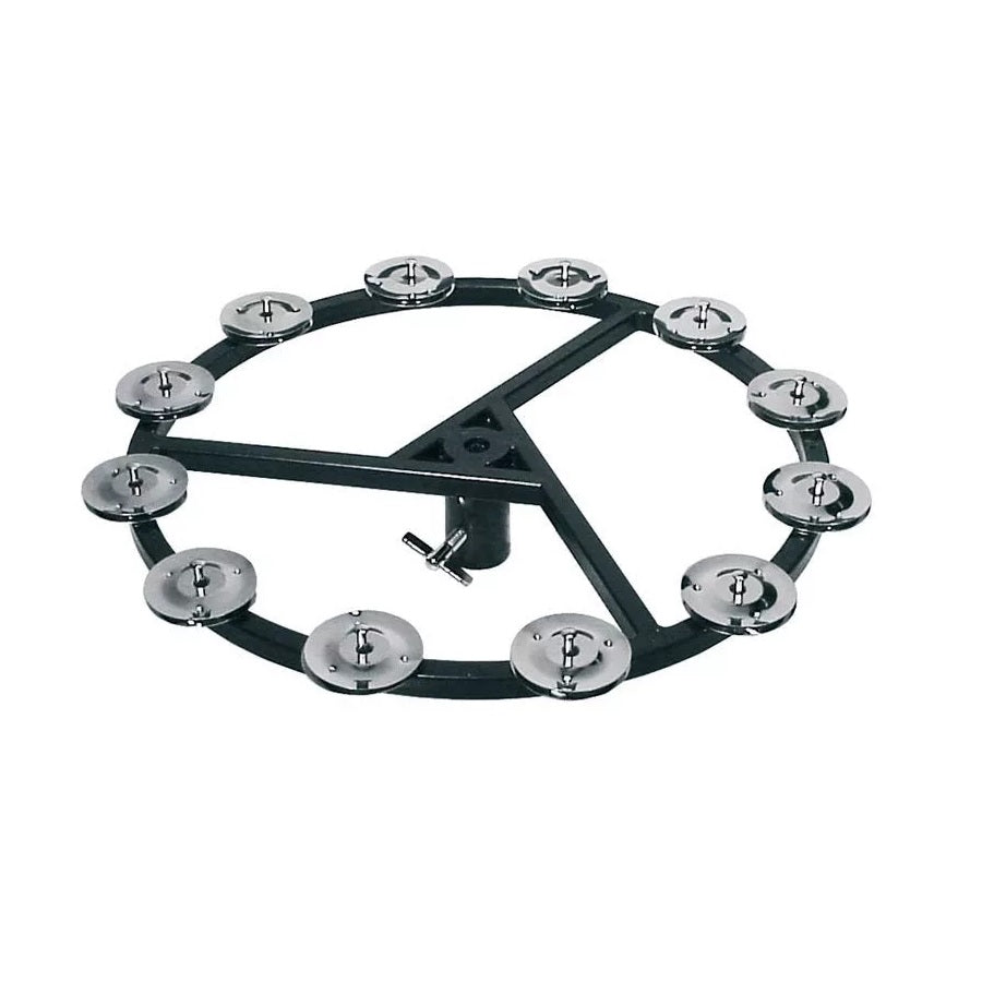 Hayman SNTA1012 Тамбурина за фус чинели, 10”, 12 звънчета, черна