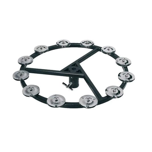 Hayman SNTA1012 Тамбурина за фус чинели, 10”, 12 звънчета, черна