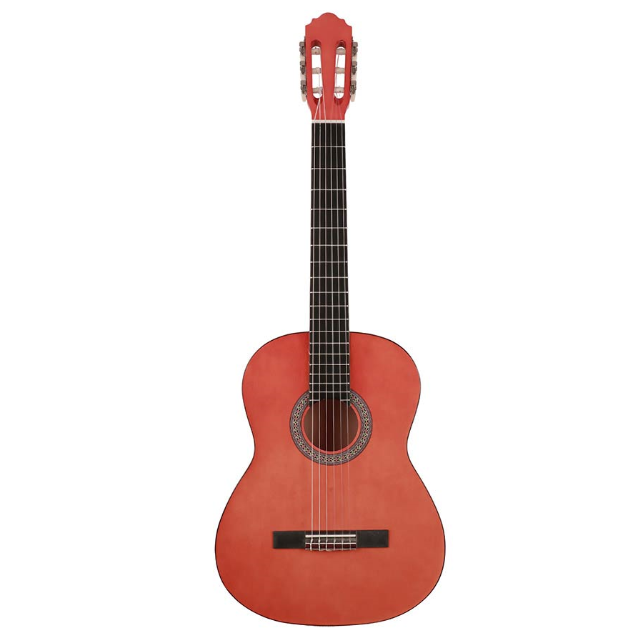 TurboVoice CG44 Класическа китара 4/4, регулируем тръс род, Натурален гланц