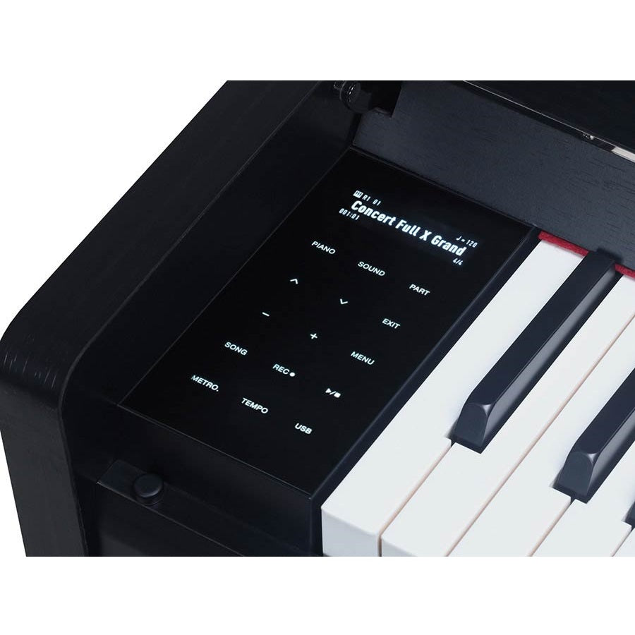 Medeli UP605BK Професионално дигитално пиано, дървена клавиатура (G3PW), черен сатен
