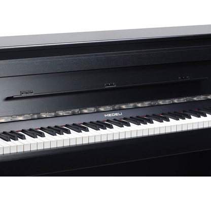 Medeli UP605BK Професионално дигитално пиано, дървена клавиатура (G3PW), черен сатен