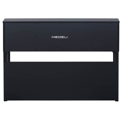 Medeli UP605BK Професионално дигитално пиано, дървена клавиатура (G3PW), черен сатен