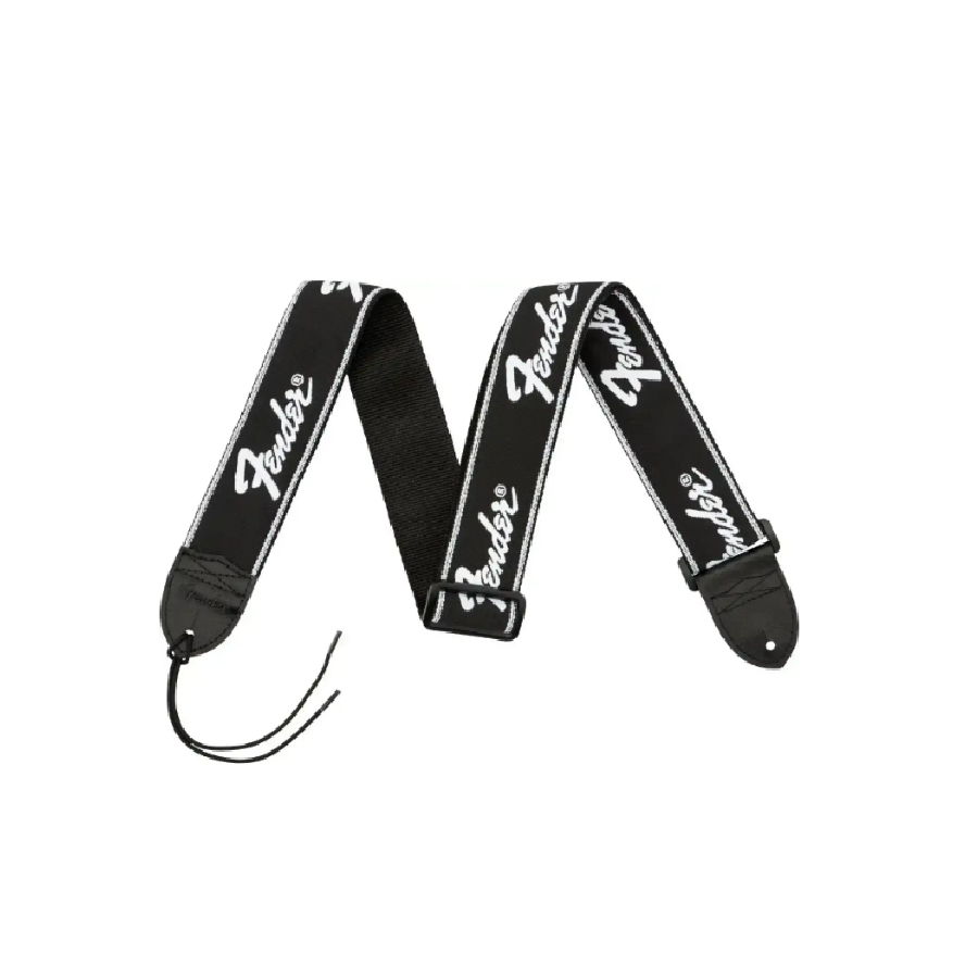Fender Running Logo Колан за китара черен