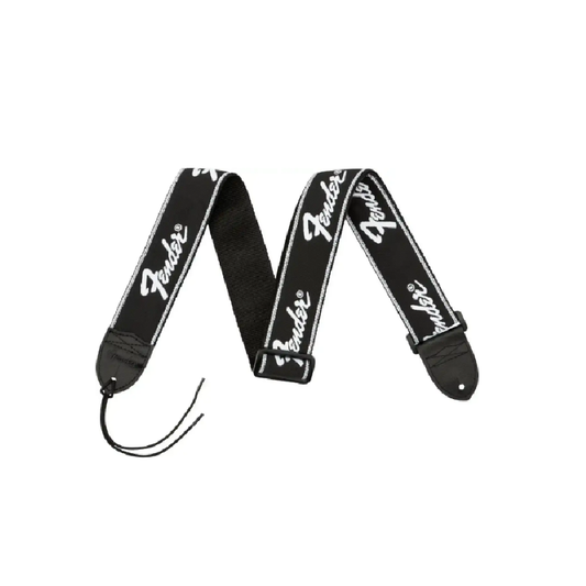 Fender Running Logo Колан за китара черен
