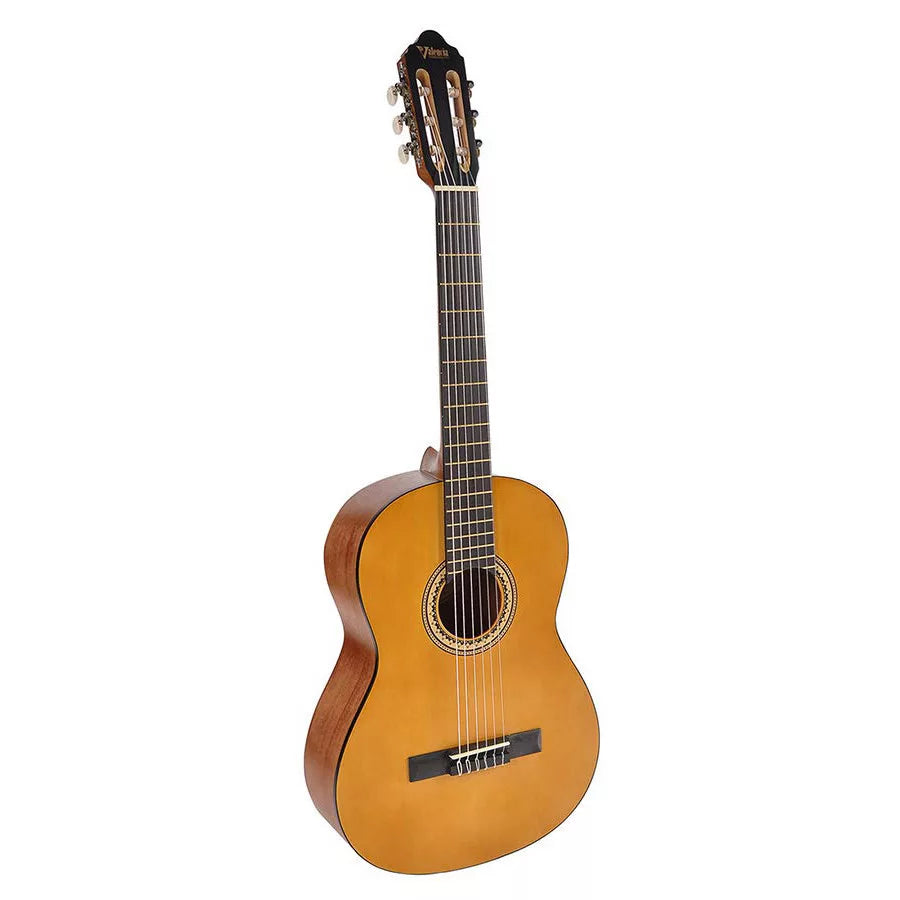 Valencia VC204Basic1 Комплект класическа китара 4/4 с аксесоари, смърч Ситка, натурален мат сатен