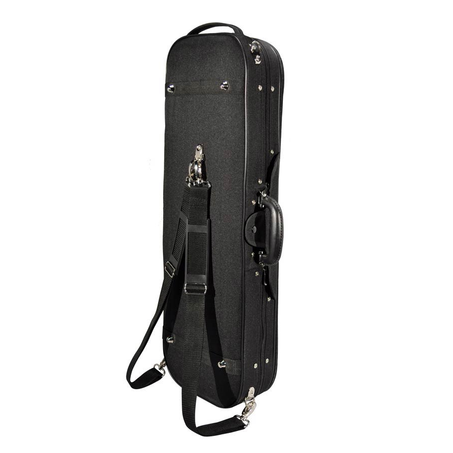 Leonardo VC45BU Кутия за цигулка 4/4, продълговат модел, син интериор, 2 презрамки