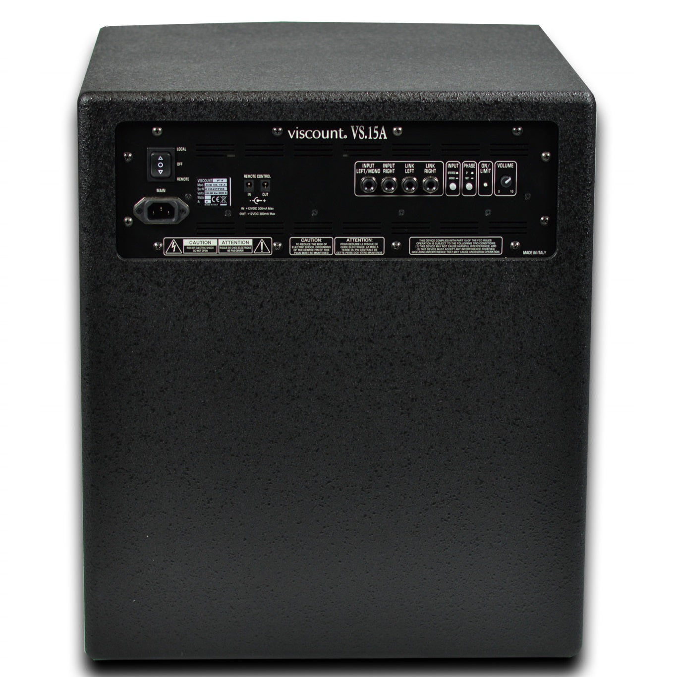 Viscount VS15A Sub Активен професионален subwoofer, 625 W RMS, за органи и аудио системи