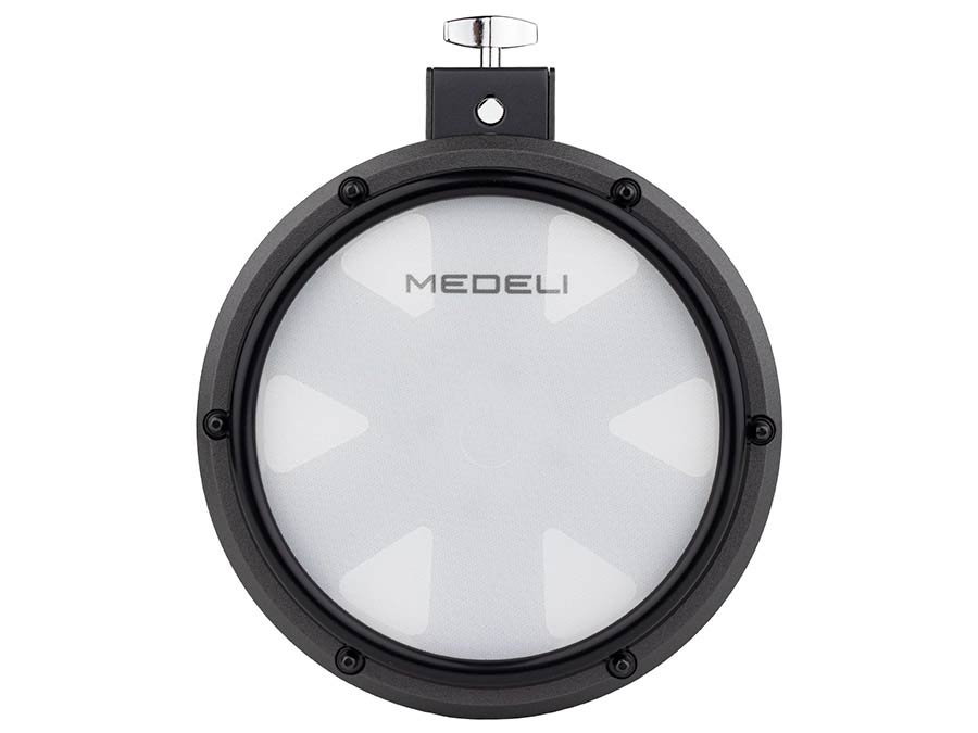 Medeli MZ725 Комплект електронни барабани, с 10 части и мрежести мембрани, черен