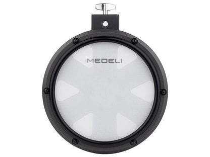 Medeli MZ725 Комплект електронни барабани, с 10 части и мрежести мембрани, черен