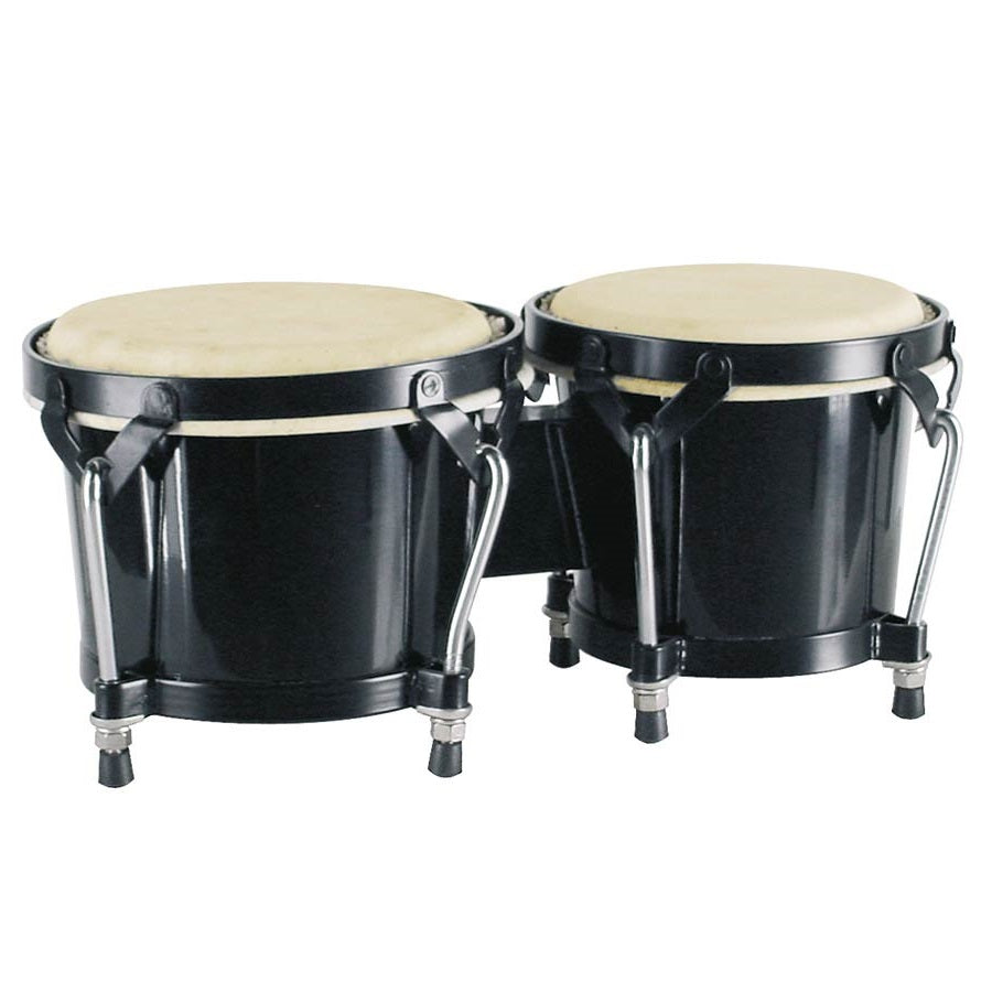 Hayman BG405BK Бонго от масивна дървесина, с мембрани от естествена кожа, черен