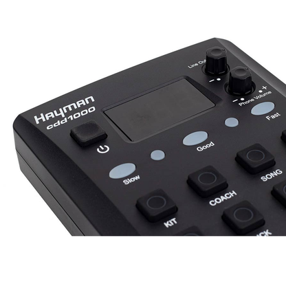 Hayman CDD1000 Компактен комплект електронни барабани, с 12 комплекта и 240 звука, черен