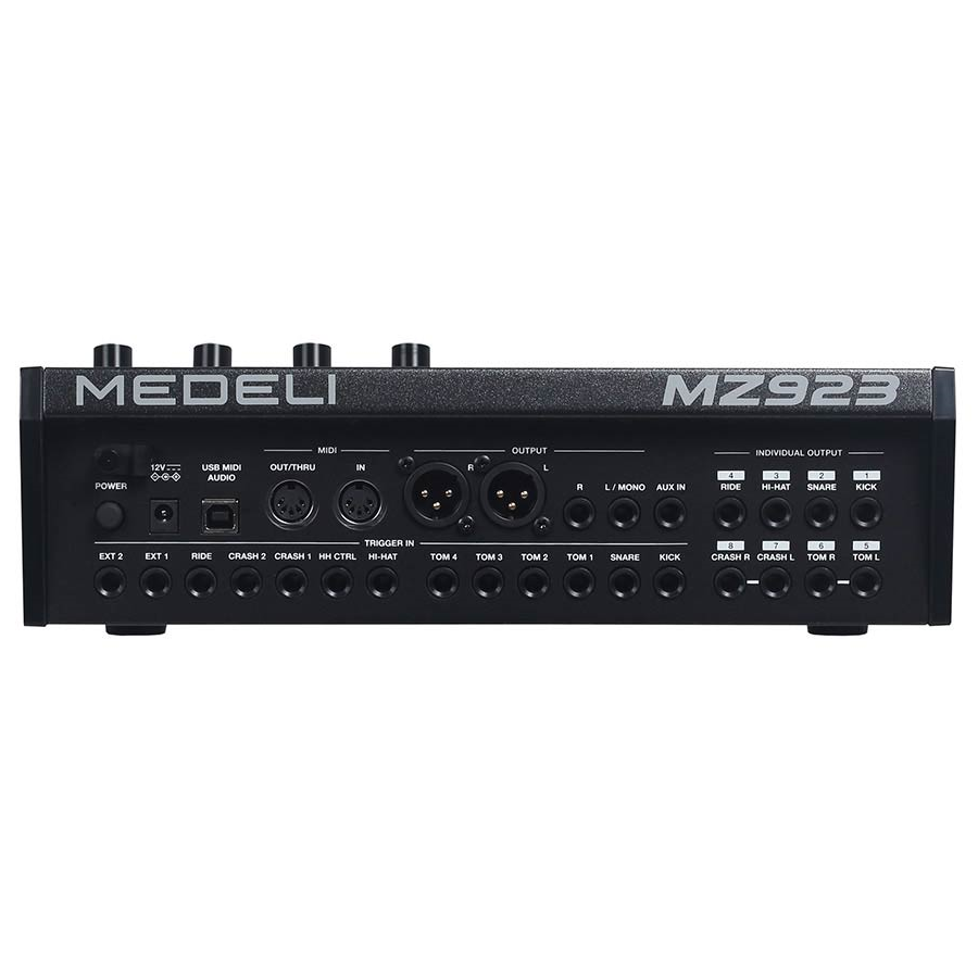 Medeli MZ923 Премиум комплект електронни барабани, с 12 части и включен хардуер, винтидж палисандър