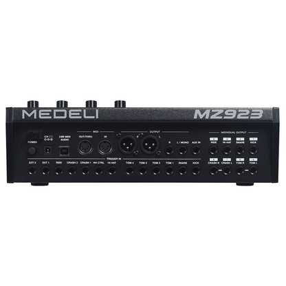 Medeli MZ923 Премиум комплект електронни барабани, с 12 части и включен хардуер, винтидж палисандър